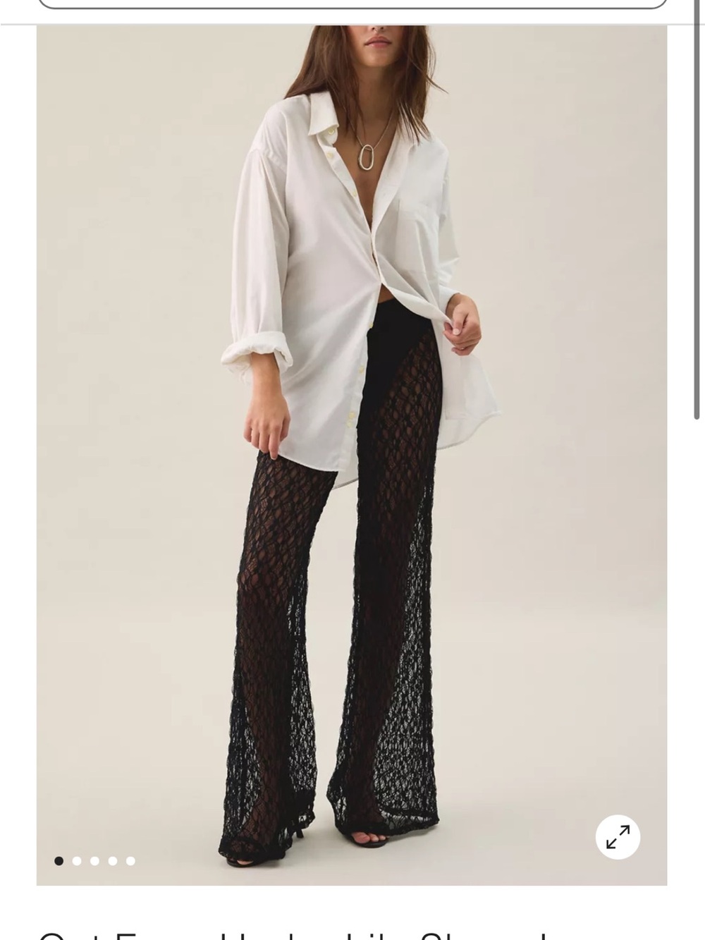 Blanc lace pants and top - Picture 2 of 8